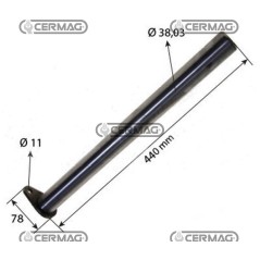 perno assale anteriore SERIE 90 Misura 38x440 mm 65728