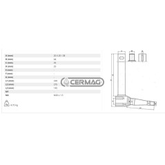 Axe droit FIAT SERIE ORO 65791