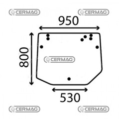Cristal trasero 3667435M1C