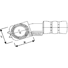 ŒILLETS INCLINÉS POUR TUYAU SAE J 1401 63822
