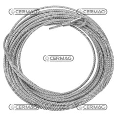 Cavo in acciao con redance per argano Diametro del cavo 5 mm Carico di rottura effettivo 2104 Kg 61789 | NewgardenAgri.com