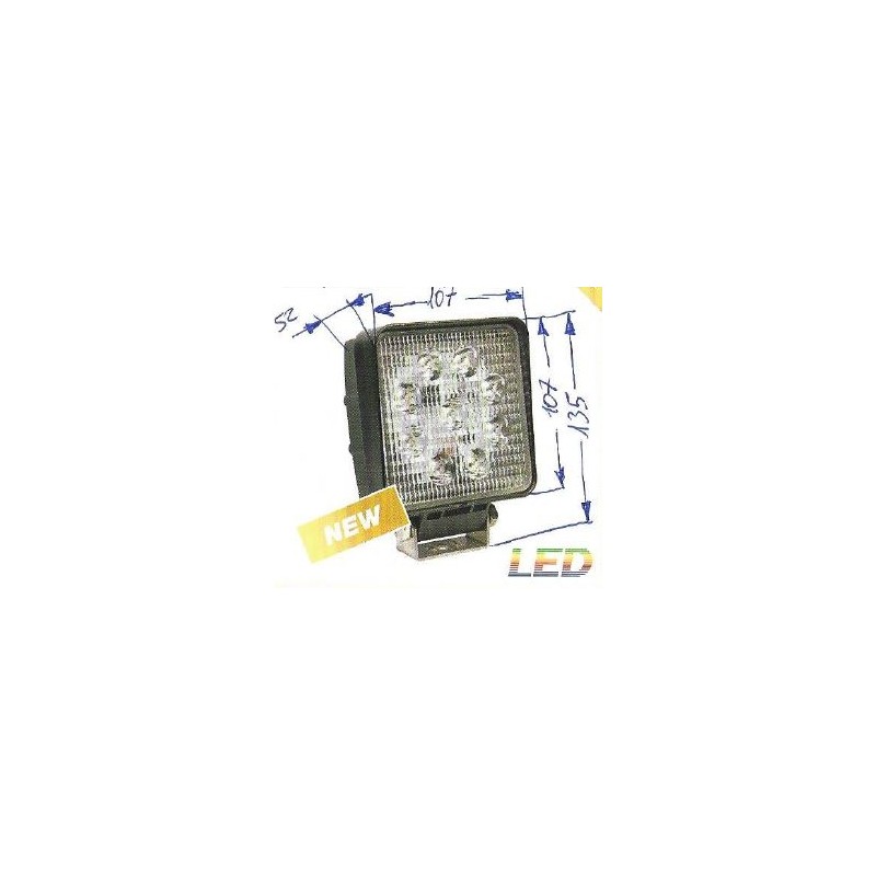 Faro 9 LED 12-24V NEWGARDENSTORE 2150 lúmenes para tractor agrícola
