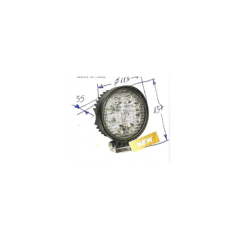 Lampe de travail 9 LED 12-24V NEWGARDENSTORE 2150 lumens pour tracteur agricole A28405