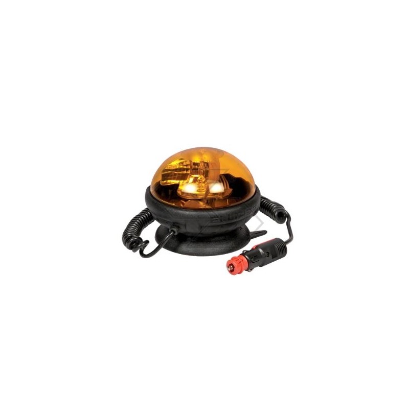 Baliza giratoria elipse NEWGARDENSTORE 12V base magnética para tractor agrícola A28441