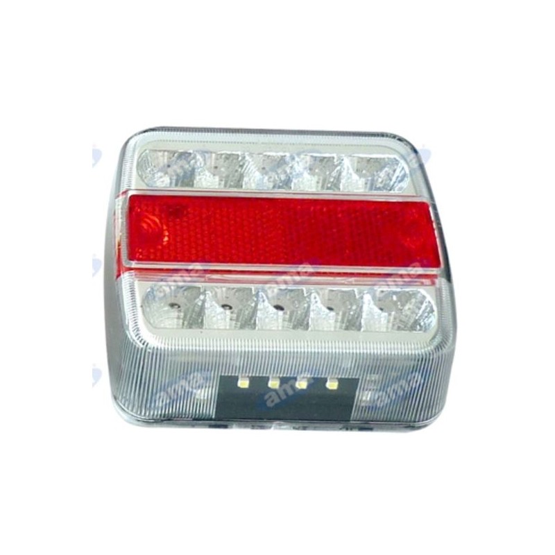 Luz trasera cuadrada derecha izquierda led 105,6x97,9x36,4mm máquina de trabajo 13,5V