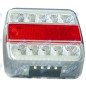 Fanale posteriore quadrato dx sx led 105,6x97,9x36,4mm macchina operatrice 13,5V Fanale posteriore quadrato dx sx led 105,6x97,9x36,4mm macchina operatrice 13,5V