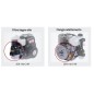 Complete petrol lawn mower engine ZANETTI ZEN150C1M 149cc air filter oil bath
