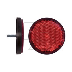 Reflector redondo rojo Di 60 mm acoplamiento de rosca para remolque A08503 | NewgardenAgri.com