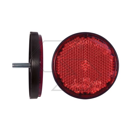 Réflecteur rond rouge Di 60 mm raccord à vis pour remorque A08503 | NewgardenAgri.com