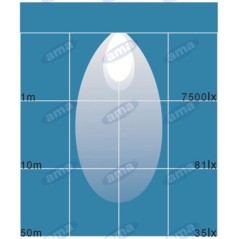 Work light 8 LED 110x128mm 10-30V 24W 1440LM wiring 40-60cm agricultural machine | NewgardenAgri.com