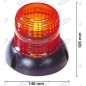 Baliza de destello 125x146mm carretilla elevadora - máquina eléctrica 10-100V