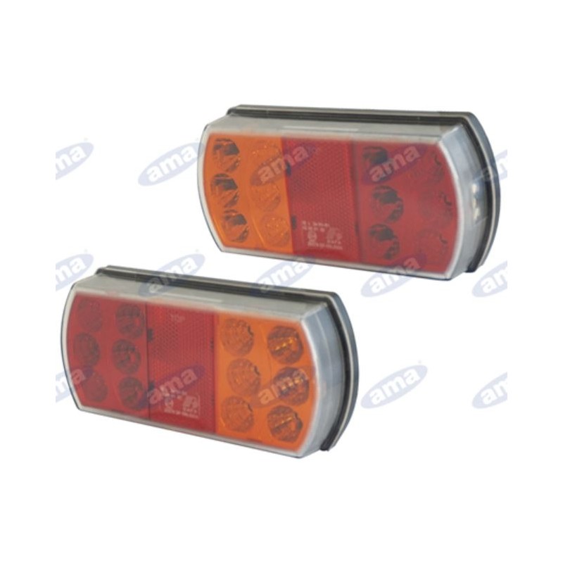 Linkes Rücklicht Led 165x80x35mm Traktor Maschine 12-24V