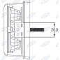 Feu arrière gauche Led 165x80x35mm tracteur machine 12-24V