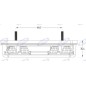 Linkes Rücklicht Led 165x80x35mm Traktor Maschine 12-24V