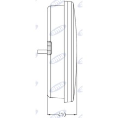 Fanale posizione destro led diametro 140mm trattore macchina operatrice 12-24V | NewgardenAgri.com
