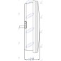 Feu de position droit led diamètre 140mm tracteur machine 12-24V