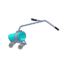 Tige avec boutons et tuyau d'aspiration PERUZZO TURBO 400 | NewgardenAgri.com