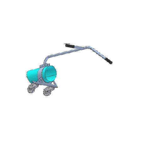 PERUZZO TURBO 400 rod with knobs and inlet hose | NewgardenAgri.com