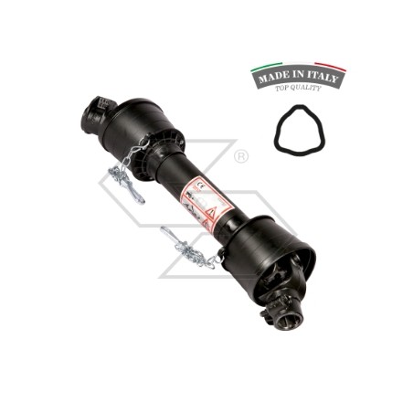 PTO shaft CE 1" 3/8-Z6 with barbed guard cat 8x1200mm | NewgardenAgri.com
