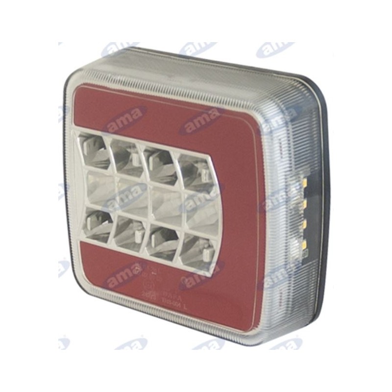 Left taillight led 106,5x98,8x35mm tractor operating machine 12-24V