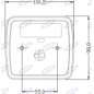 Linkes Rücklicht led 106,5x98,8x35mm Traktor Arbeitsmaschine 12-24V