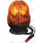 Gyrophare halogène 12V 55W base magnétique 169x127 mm tracteur véhicule industriel