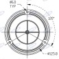Girofaro alogeno 12V 55W base piana 160x140mm trattore veicolo industriale IP66 Girofaro alogeno 12V 55W base piana 160x140mm trattore veicolo industriale IP66