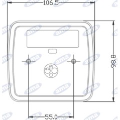 Fanale posteriore destro led 106,5x98,8x35mm trattore macchina operatrice 12-24V | NewgardenAgri.com
