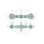 Top link arm for agricultural tractor with hardened ball joints 20011465 Top link arm for agricultural tractor with hardened ball joints 20011465