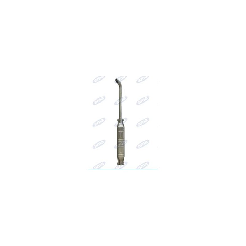 Muffler with curved extension 60 mm diameter L1400mm for agricultural tractor
