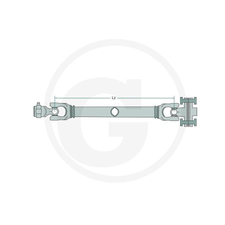 Arbre à cardan avec embrayage lz 860mm G5/G6 couple 90 Nm 39722735086090