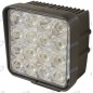 Proyector de trabajo 16 LED 110x110mm 10-30V 48W 3200LM cableado 40-60cm Proyector de trabajo 16 LED 110x110mm 10-30V 48W 3200LM cableado 40-60cm