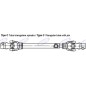 Albero cardanico AMA Cat. 6 omologato CE 6x800mm - 01728 Albero cardanico AMA Cat. 6 omologato CE 6x800mm - 01728
