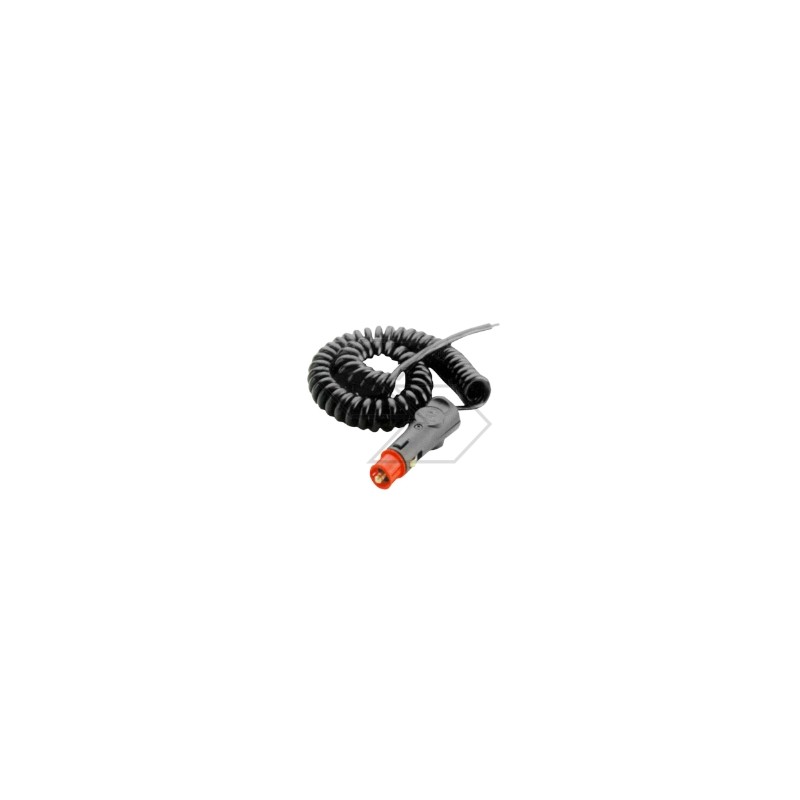 Câble spiralé avec prise allume-cigare pour balise de tracteur agricole A08761