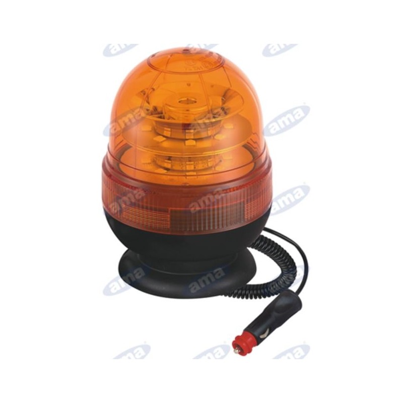 Girofaro LED 12-24V base magnetica 169x127mm trattore macchina agricola semovente Girofaro LED 12-24V base magnetica 169x127mm trattore macchina agricola semovente