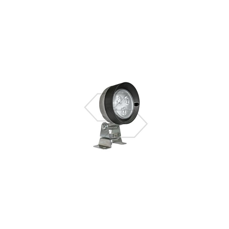 Worklight 3 Led 10-30V 500 lumens Ø  106 mm for agricultural tractor 10 - 36v - 9w