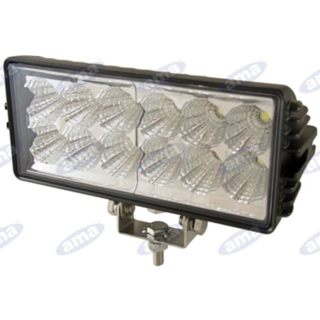 Light bar 12 LED 12-28V 36W 2700LM 200x90mm self-propelled agricultural machine tractor | NewgardenAgri.com