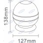 LED beacon 12-24V magnetic base 138x127mm self-propelled agricultural machine tractor