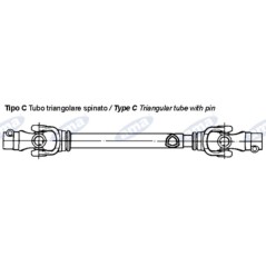 Cardan shaft AMA Cat. 4 CE approved 4x800mm - 01719