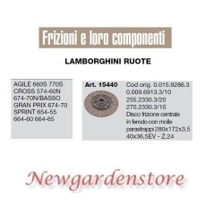 LAMBORGHINI 15440 Agile Cross Prix 280x172x3,5 Traktor zentrale Kupplungsscheibe | NewgardenAgri.com