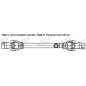 Arbre à cardan AMA Cat. 2 CE approved 2x800mm - 00956 Arbre à cardan AMA Cat. 2 CE approved 2x800mm - 00956