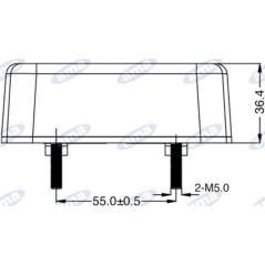 Fanale posteriore dx o sx led 104x97x35mm trattore macchina operatrice 12-24V E4 | NewgardenAgri.com