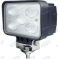 Faro lavoro 145x122mm 5 LED 10-30V 50W 4500LM cablaggio 40-60cm macchina agricola Faro lavoro 145x122mm 5 LED 10-30V 50W 4500LM cablaggio 40-60cm macchina agricola