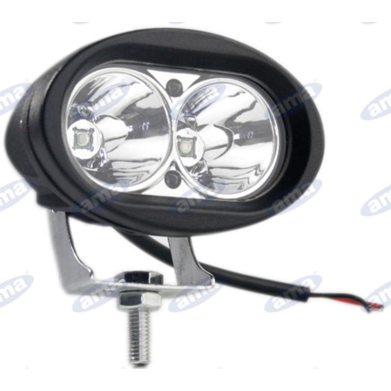 Lampe de travail à LED 76,5x98mm 10-60V 10W 850LM câble de sortie 32cm machine agricole
