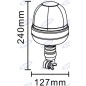 Halogen-Rundumleuchte 12V 55W flexibler Sockel 240x127 mm Zugmaschine Industriefahrzeug Halogen-Rundumleuchte 12V 55W flexibler Sockel 240x127 mm Zugmaschine Industriefahrzeug