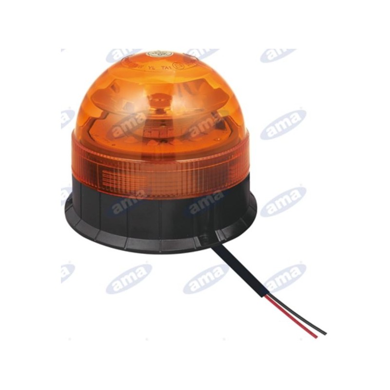 Feu tournant LED 12-24V base plate 130x140mm tracteur machine agricole