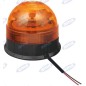Feu tournant LED 12-24V base plate 130x140mm tracteur machine agricole