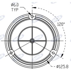 LED Rundumleuchte 12-24V Flachsockel 130x140mm Traktor Landmaschine | NewgardenAgri.com