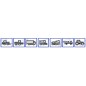 Girofaro LED 12-24V base piana 160x140mm trattore macchina agricola operatrice Girofaro LED 12-24V base piana 160x140mm trattore macchina agricola operatrice