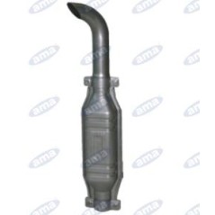 Silenciador con tubo de extensión curvado pequeño de 65 mm de diámetro L1140 mm para tractor agrícola | NewgardenAgri.com